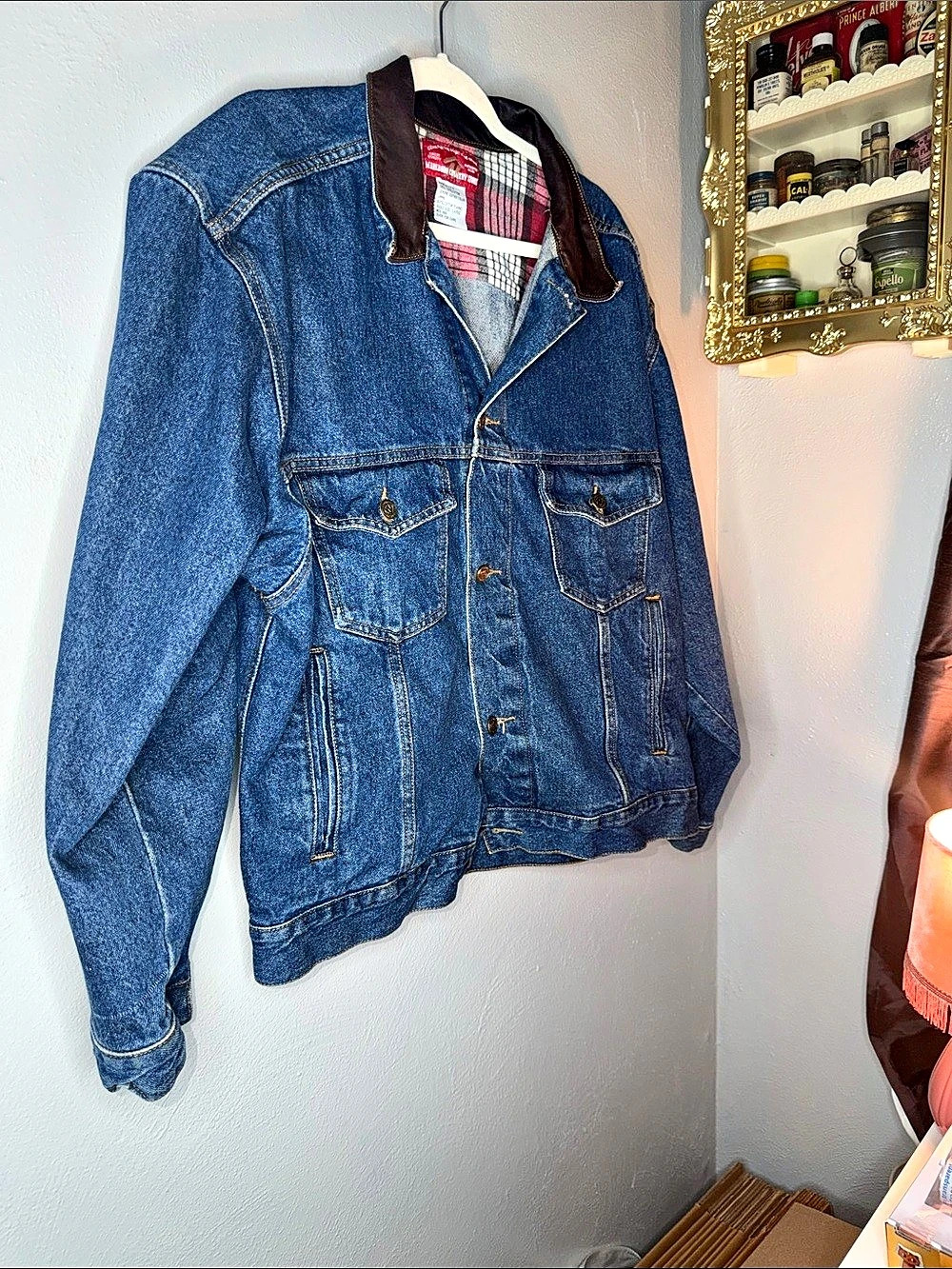 Vintage Marlboro Denim Trucker Jacket Size Large